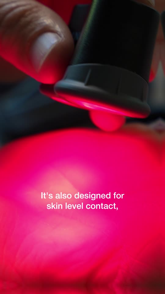 Red heat lamp from a product ad